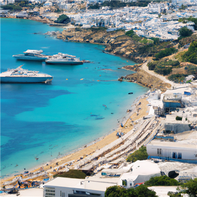 Het strand van Psarou: de meest exclusieve plek op Mykonos