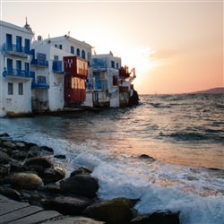 De meest romantische zonsondergang van Mykonos: Little Venice