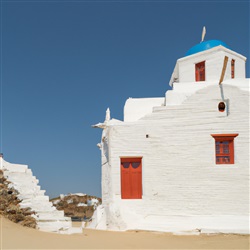 Ontdek de betoverende Lia Church op het eiland Mykonos